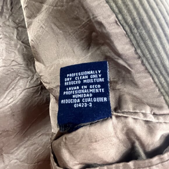 Stafford Corduroy Blazer Jacket Mens Size 44S Tan Beige 2 Button Sport Coat VTG - Picture 12 of 14